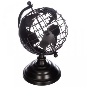 Dekoracyjny globus z metalu