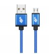 TB Kabel USB-Micro USB 2 m niebieski sznurek