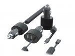 Maclean Ładowarka samochodowa  2xUSB, lightning spiralny 1.8m MCE76 5.2A