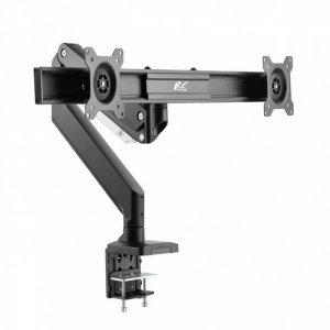 Maclean Uchwyt Biurkowy na 2 Monitory ALU RS115