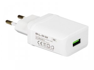 BLOW Ładowarka sieciowa. z gn.USB QC3.0 18W