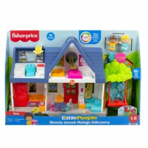 Fisher Price Zestaw Little People Wesoły domek Małego Odkrywcy, treści edukacyjne Poziomy nauki, polska wersja język