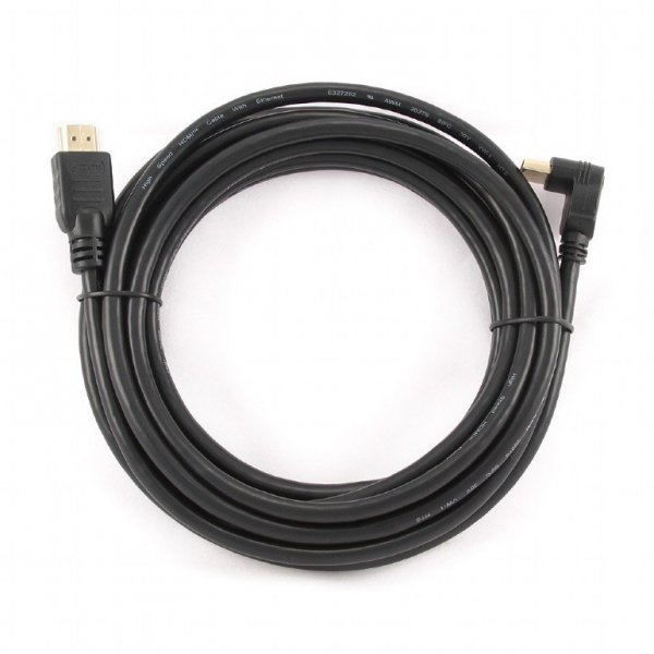 Gembird Kabel HDMI-HDMI v1.4 3D TV High Speed Ethernet 4.5M kątowy 90 (pozłacane końcówki)