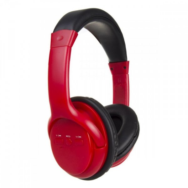 Audiocore Słuchawki bezprzewodowe nauszne AC720R Czerwone