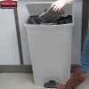 Kosz Slim Jim® Step-On 68L Resin Containers grey