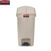 Kosz Slim Jim® Step-On 30L Resin Containers End Step Style beige
