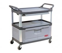 Wózek X-tra™ z szufladą i szafką gray