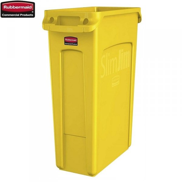 Kosz Slim Jim® With Venting 87L Yellow