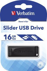 Verbatim Pendrive Slider 16GB czarny