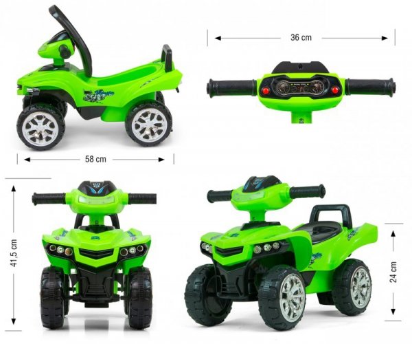 Jeździk Monster quad  Green zielony