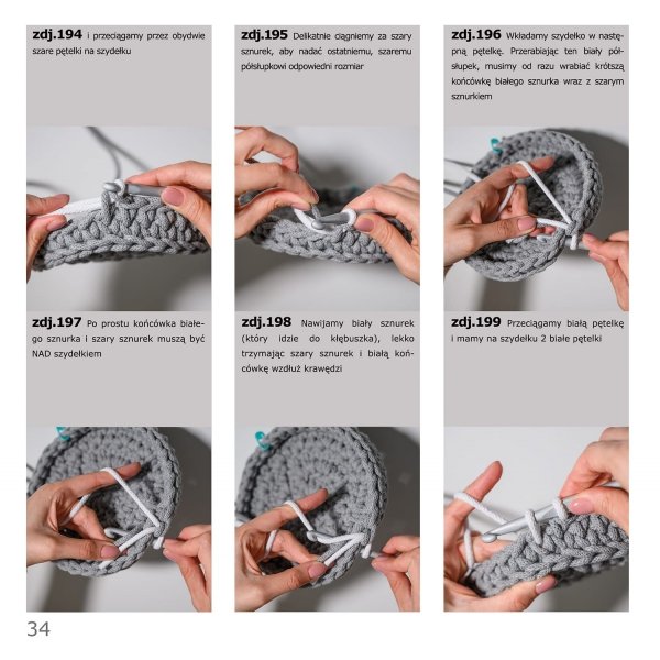 Instrukcja szydełkowania koszyka RENIFERA ze sznurka bawełnianego „krok po kroku” e-wersja