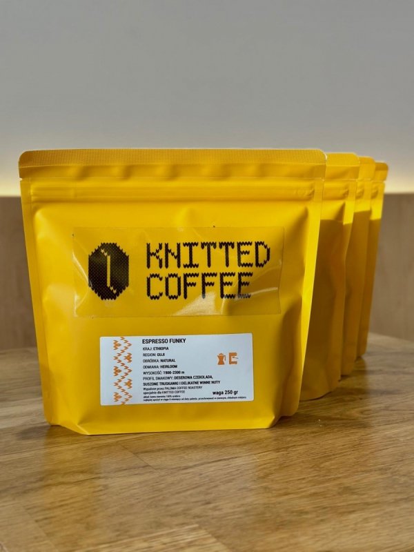 KNITTED COFFEE ESPRESSO FUNKY 250gr
