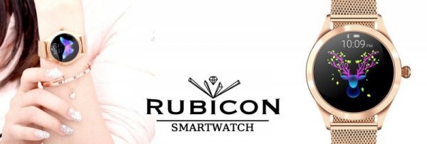 Zegarek Damski RUBICON SMARTWATCH RNBE37 Różowe złoto