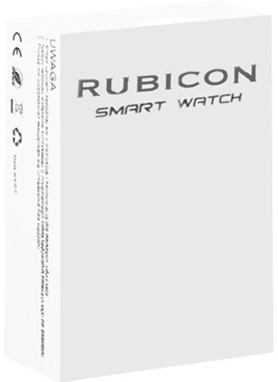 Smartband Rubicon CZARNY RNCE59-3 + Pasek Biały