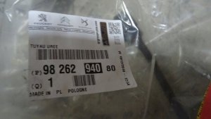 ORIGINAL AdBlue Einfüllstutzen Schlauch CITROEN PEUGEOT Berlingo PARTNER 09-17 ,  9826294080