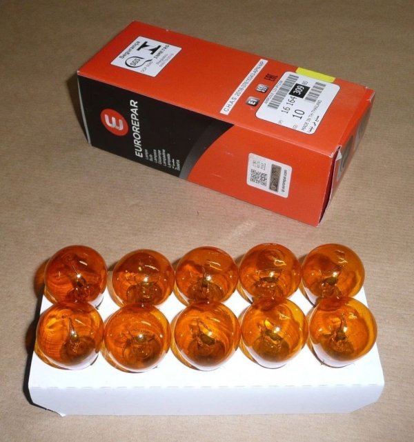 EUROREPAR Glühlampe 1 Stück 12V 21W orange  7701038624 , 6216A0, 93190465 , 1616430980