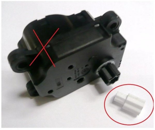gezahnter Kunststoff für Stellmotor Heizung Mischklappe Citroen C5 C6 Peugeot 407 , 6447RJ ,6447HH , 6480E3 , 6480E4