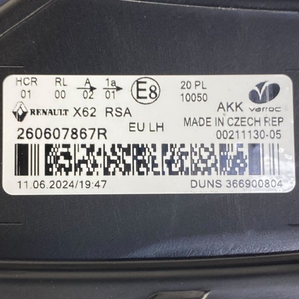 Original links Scheinwerfer für Renault Master III 2019–2024, 260607867R