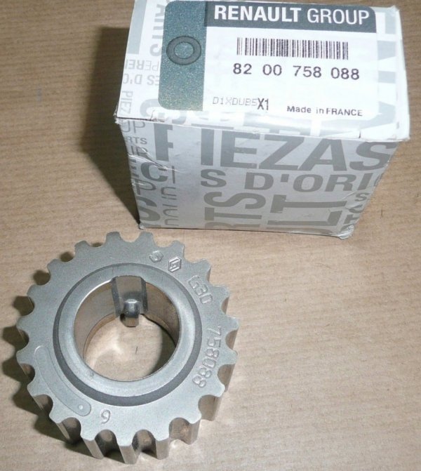 ORIGINAL Kurbelwellenrad Renault 1.4 1.6 16V , 8200758088 , 130211210R , 8200024925