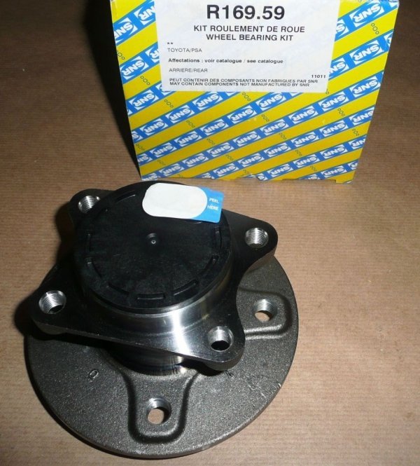 SNR Radlagersatz Radlager Satz Hinterachse Hinten CITROEN C1 PEUGEOT 107 108 TOYOTA AYGO , R16959,   374885, 3748.85, 42450-0H010 ,