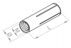 Tuleja rozporowa stalowa TRS M8 650207 /100szt./
