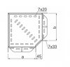 Kolanko korytka 90 stopni 200x42mm KKL200H42 142120