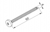 Wkręt do drewna DDW6x60E A2 890661 /100szt./