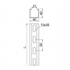 Ceownik wzmocniony CWD40H40/2 611020