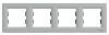 ASFORA Ramka 4-krotna pozioma aluminium EPH5800461