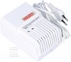 Czujnik gazu. Domowy detektor gazu ziemnego DK-12.Z metan, alarm 15% DGW, wyj.do syreny zewn.+ wyj. sterujące zaworem, sensor p-p, zasilanie 230V (do użytku domowego)