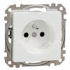 Schneider Electric, Sedna Design i Elements, Gniazdo zasilające 2P+PE z przesł torów prąd, zaciski bezgwintowe, białe, SDD111012