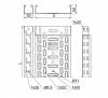 Korytko kablowe perforowane 50x50 grubość 1,0mm KGJ/KCJ/KPJ50H50/3 150605 /3m/
