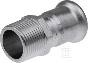 ZŁĄCZKA Z GZ 22X1/2  INOX PRESS