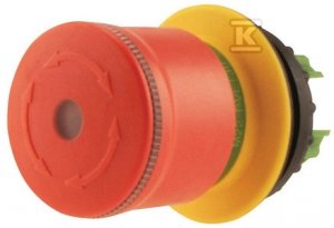 Przycisk bezp. 30mm, otwór 22mm, pierścień podświetlany, odblokowywany przez przekręcenie M22-PVLT30 197538