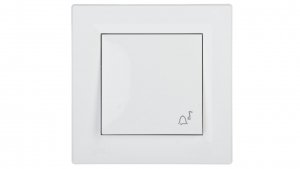 ASFORA Przycisk dzwonek IP44 biały EPH0800221