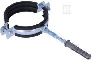 Obejma metalowa z wkładką tłumiacą EPDM - komplet 2 60-64 OPAL B-691156
