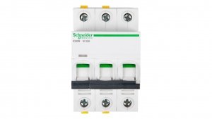 Wyłącznik nadprądowy 3P B 32A 6kA AC iC60N-B32-3 A9F03332