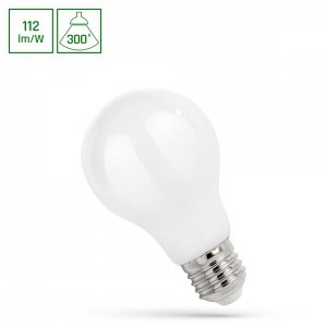 LED GLS E-27 230V 8,5W COG WW MILKY SPECTRUM