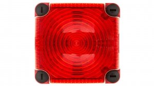 Sygnalizator ostrzegawczy czerwony 24V DC LED błyskowy podwójny 853.110.55