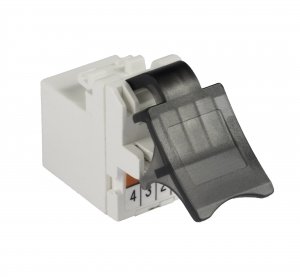 Gniazdo RJ11 kat.3 keystone białe (beznarzędziowe)