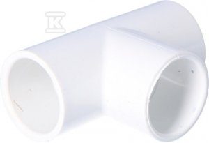 TRÓJNIK RÓWNOPRZELOTOWY KW/KW/KW PVC 1