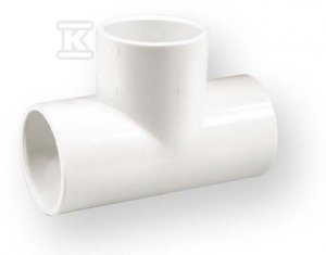 TRÓJNIK RÓWNOPRZELOTOWY KW/KW/KW PVC 3