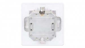 Gniazdo sieciowe podtynkowe 2x RJ45 Cat6a 10G, STP, białe 771917