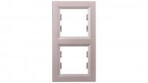 ASFORA Ramka 2-krotna pionowa aluminium EPH5810261