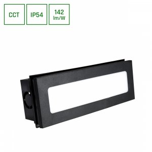 ENCANTA 6W CCT 230V IP54 230x84x52MM CZARNY PODTYNKOWA ELEWACYJNA