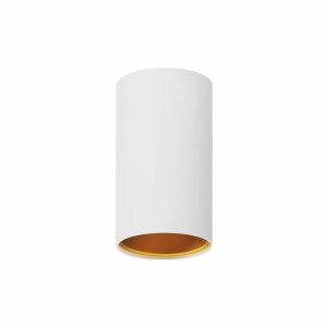 CHLOE GU10 NATYNKOWA GU10 250V IP20 70x128mm BIAŁY ZŁOTY tuba nieruchoma