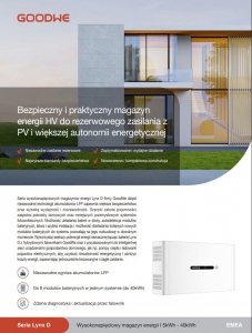 GoodWe ET PLUS+ 8 kW + Lynx D 5 kWh - zestaw falownik hybrydowy 3-fazowy + magazyn energii HV
