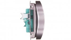 Simon Basic Gniazdo podwójne z/u 16A, 250 V stal inox BMGZ2Mz.01/21