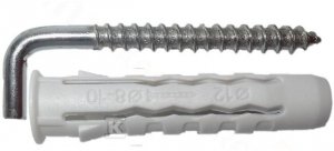 KOŁEK UNIWER.FI8X40 HAK KĄTOWY 50X50MM