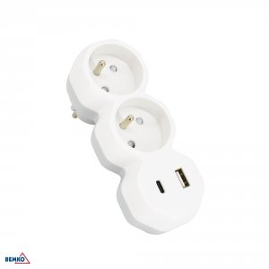 ROZGAŁĘŹNIK + 0  2xGN + USB A+C